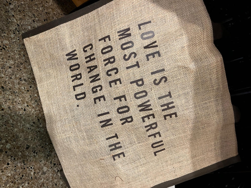 Love is the Most Powerful Force Tote - Customer Photo From Marcy Bartula