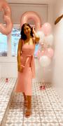 Vestrr Crepe Knit Bralette Dress Pink Review