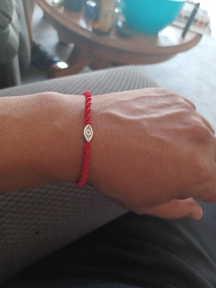 Ancient Protection - Red String Evil Eye Bracelet - Customer Photo From David Rocha