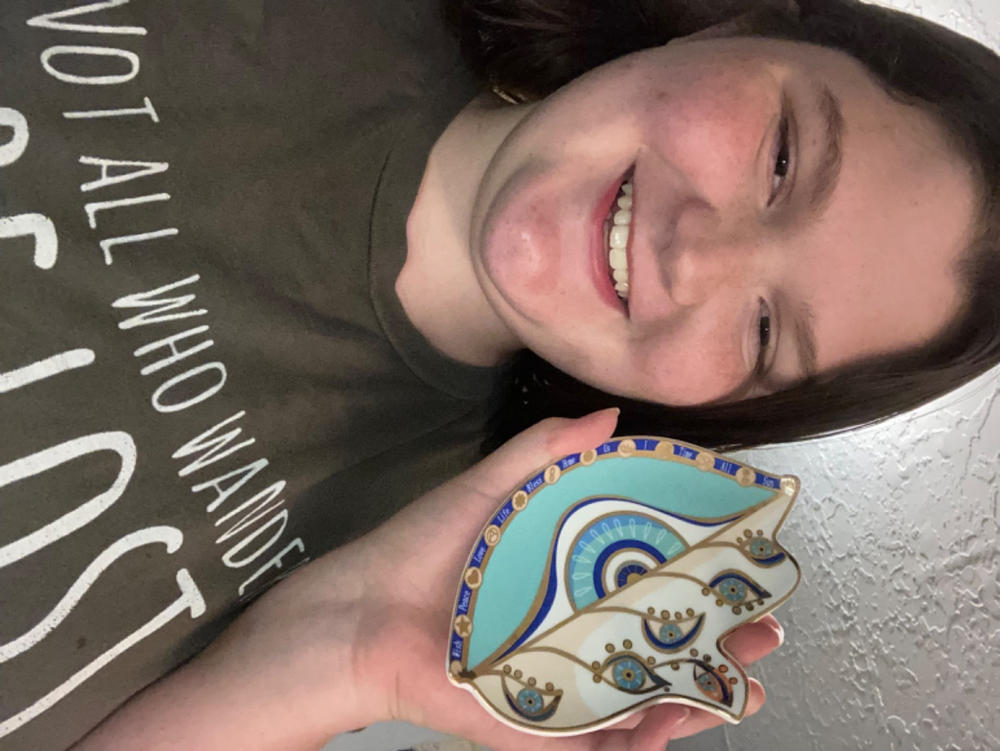 Reside in Protection - Hamsa Plate - Customer Photo From Erica Lowry