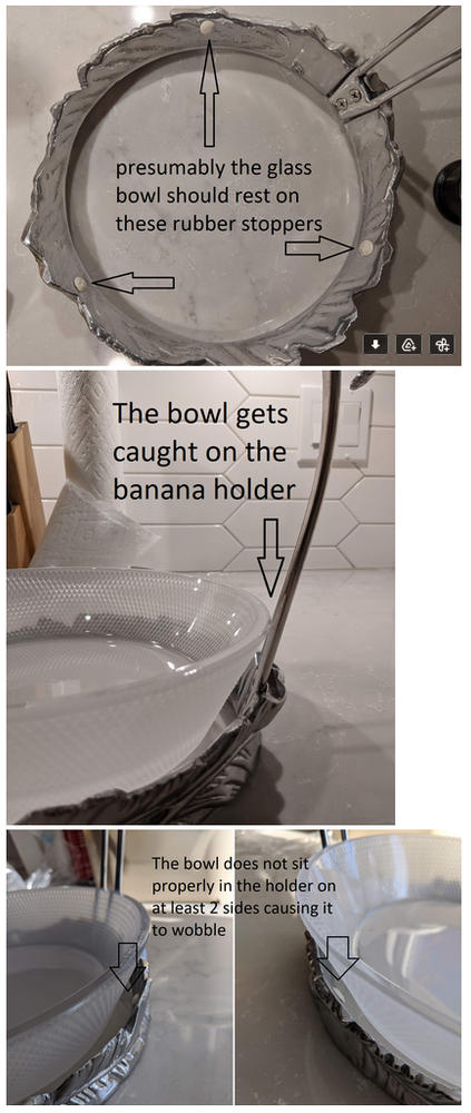 Monkey Banana Holder with Bowl - Customer Photo From Galina Demtchenko