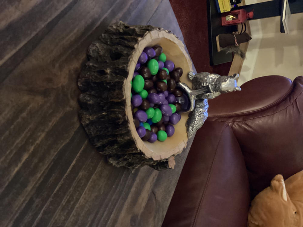 Standing Squirrel Nut Bowl - Customer Photo From Cheryl Phillips