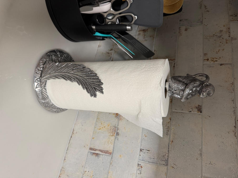 Monkey Towel Holder - Customer Photo From Rachel Johnson