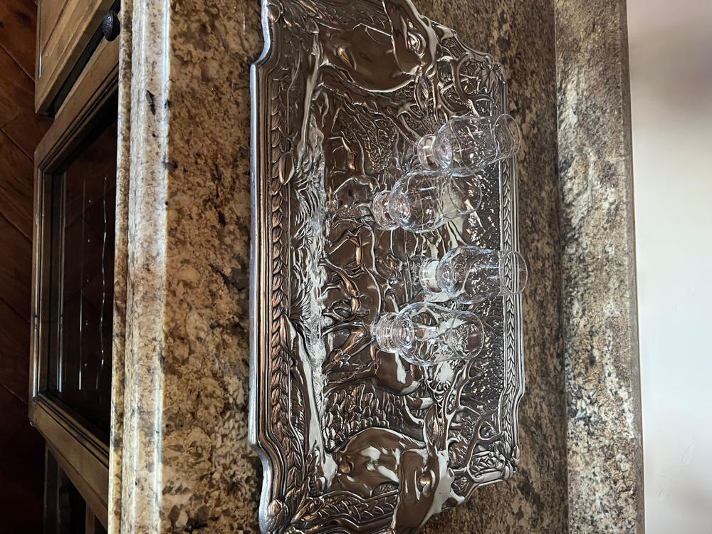 Elk Herd Oblong Tray - Customer Photo From Laura Crosby