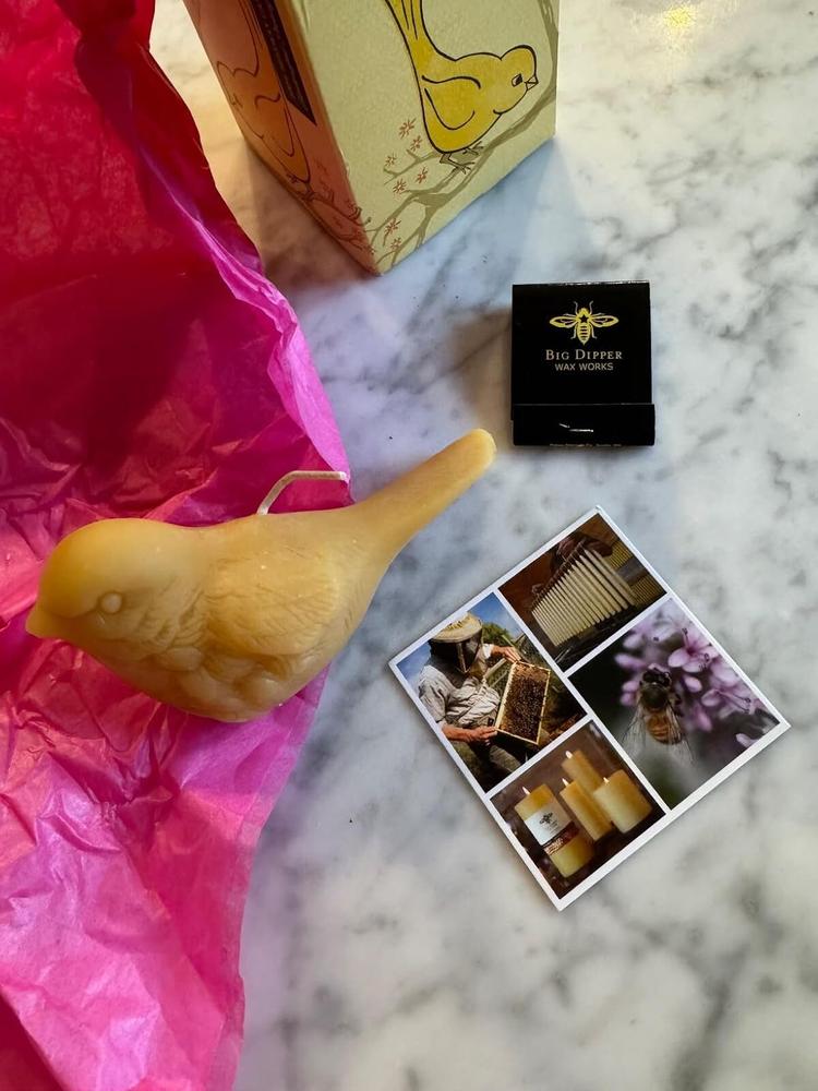 Beeswax Song Bird Candles - Customer Photo From Lenny M