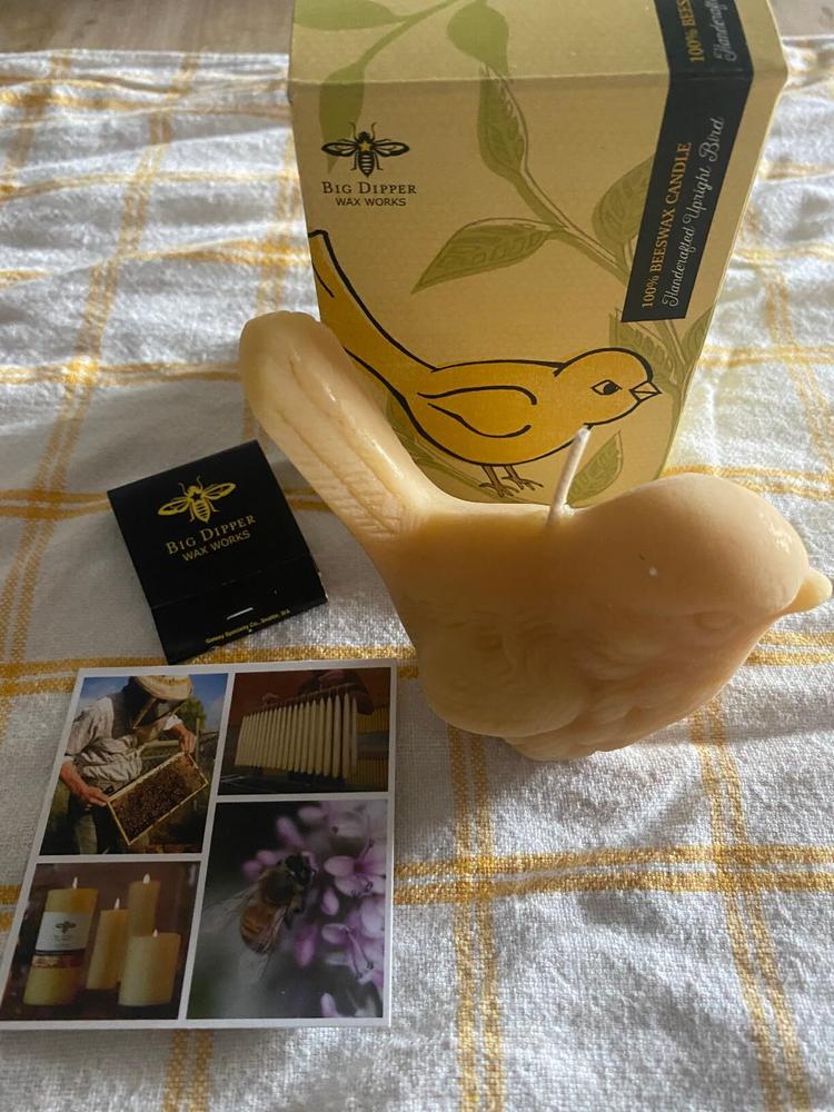 Beeswax Song Bird Candles - Customer Photo From Emily