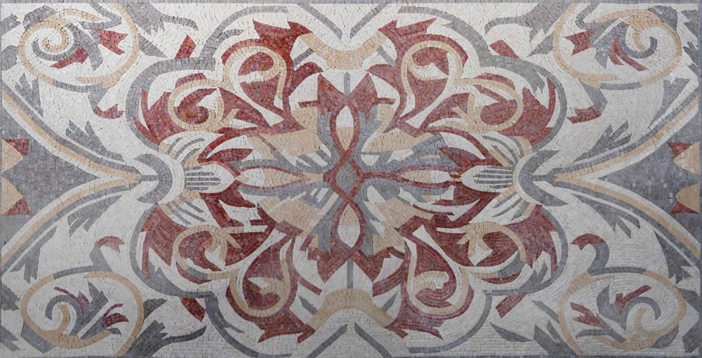 Elegantly Designed Floral Geometric Mosaic II - Customer Photo From Jessica Zell