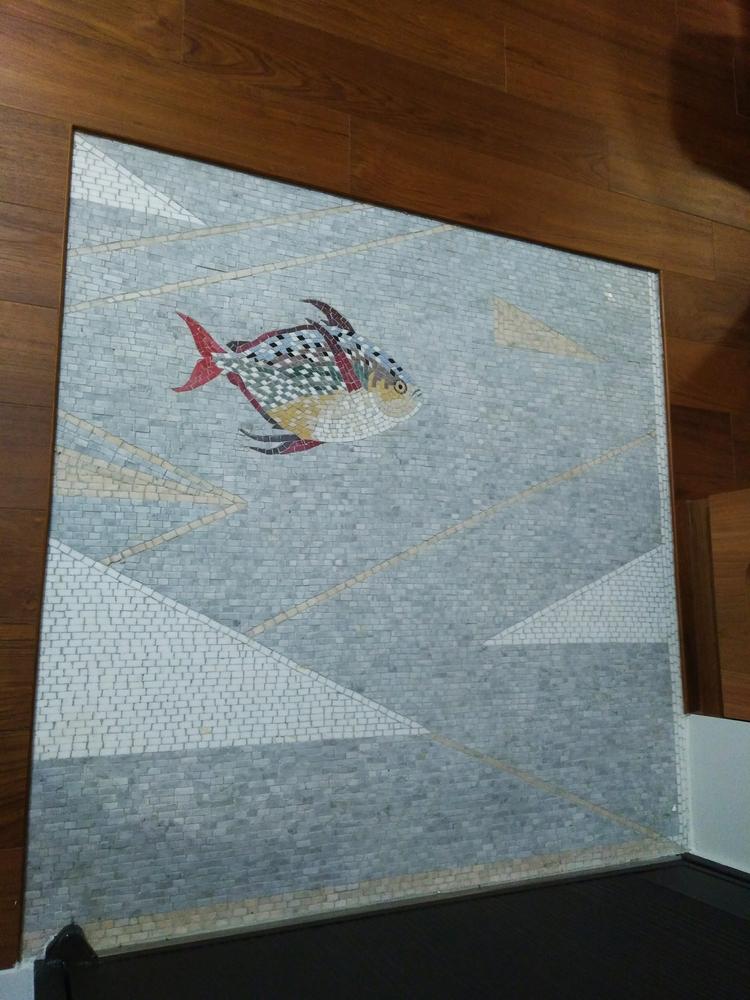 Beautifully colored Fish Marble Mosaic - Customer Photo From Ruby Chen