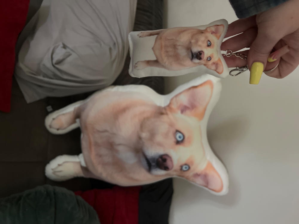 Matching Custom Pillow Keychain - Customer Photo From Taylor Madden