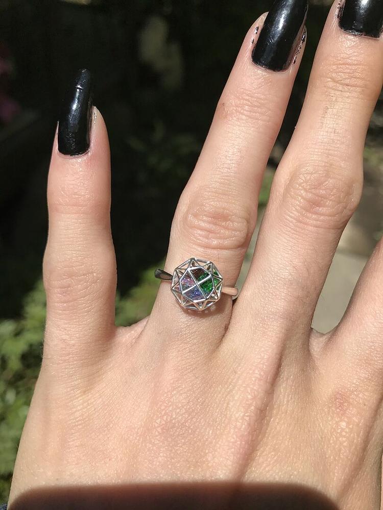 Sterling Silver Pineapple Passion Wraparound Ring with Pink
