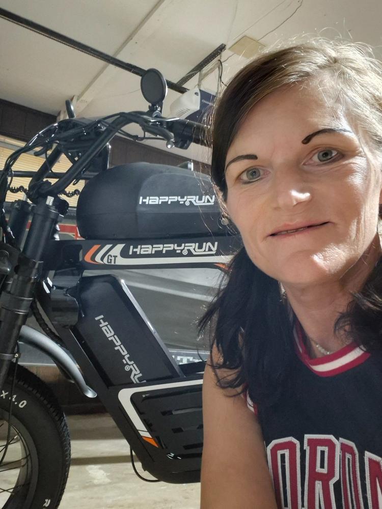 HappyRun G100 Pro 6000W Electric Bike - Customer Photo From Tracy Carleton