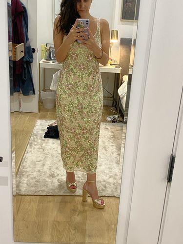 blue dress for baby girl Somebody Like Me Asymmetrical Midi Dress Pink Floral