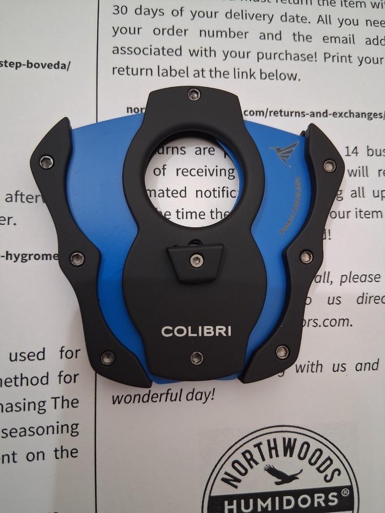 Colibri Cut Color-Coated Guillotine Double-Blade Cigar Cutter - Customer Photo From PATRICK J. HAYES