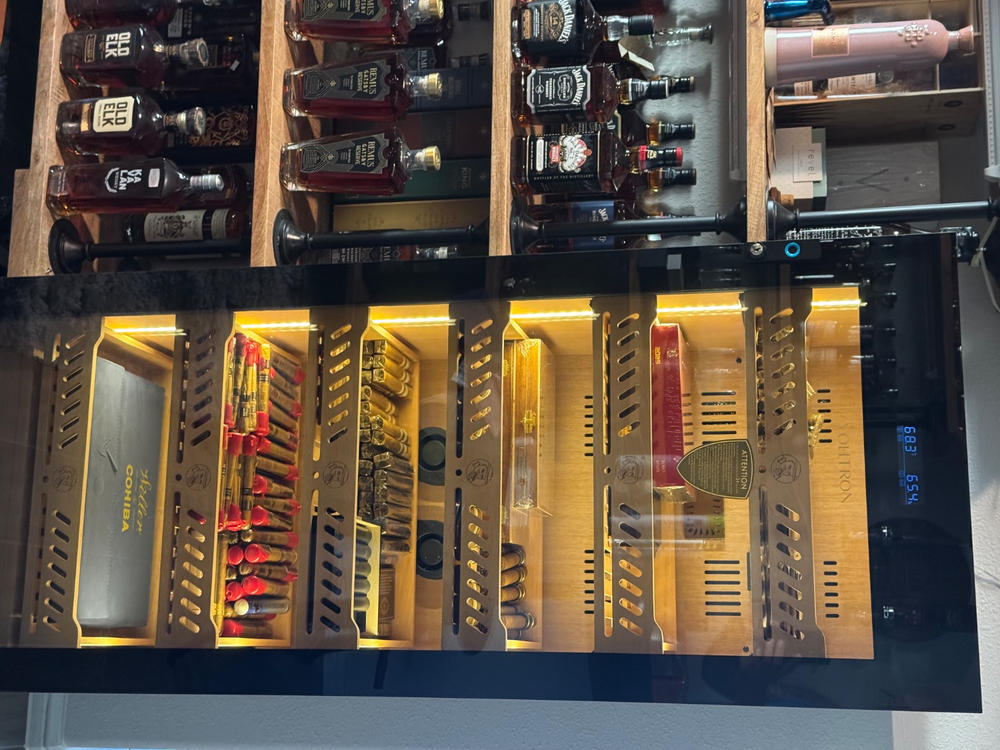 Yohtron YC-288 Premium Series Classic Black 1,700-Cigar Electric Humidor - Customer Photo From Scott Walston