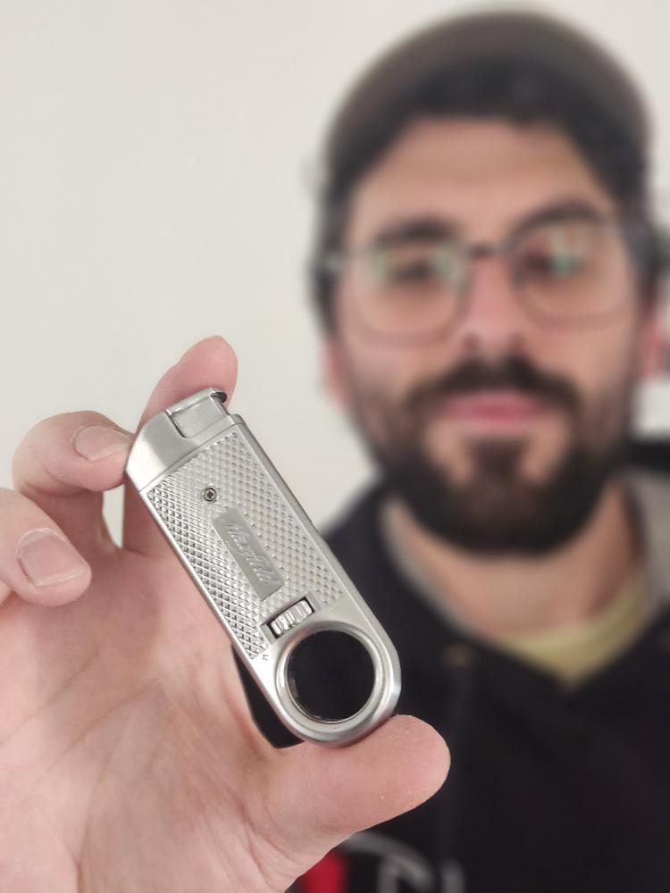 Maxfield Slim Diamond Torch Flame Cigar Lighters - Customer Photo From Steve Luongo