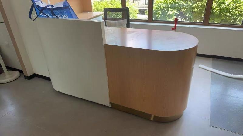 Curved Reception Desks for Beauty Salons & Spas - Customer Photo From Emily Ward