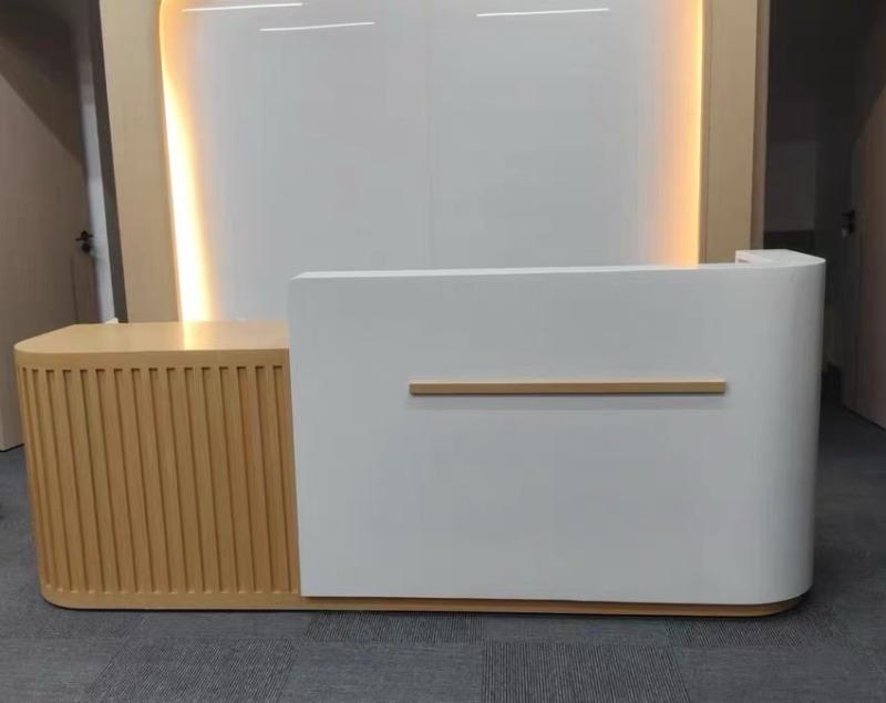 Modern Minimalist Reception Desk - Customer Photo From Mia Hernandez