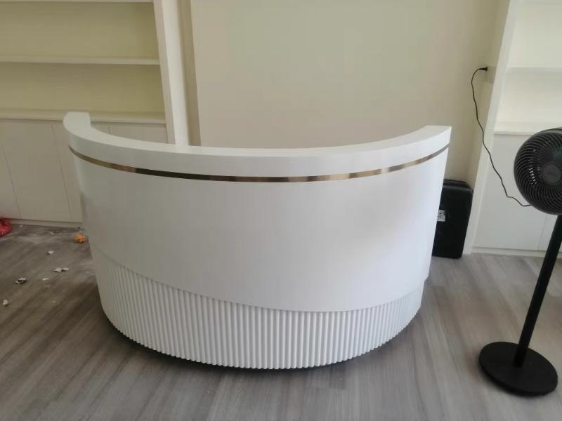 Premium Curved Reception Desks for Dental Clinics &Beauty Salons - Customer Photo From Emily Johnson