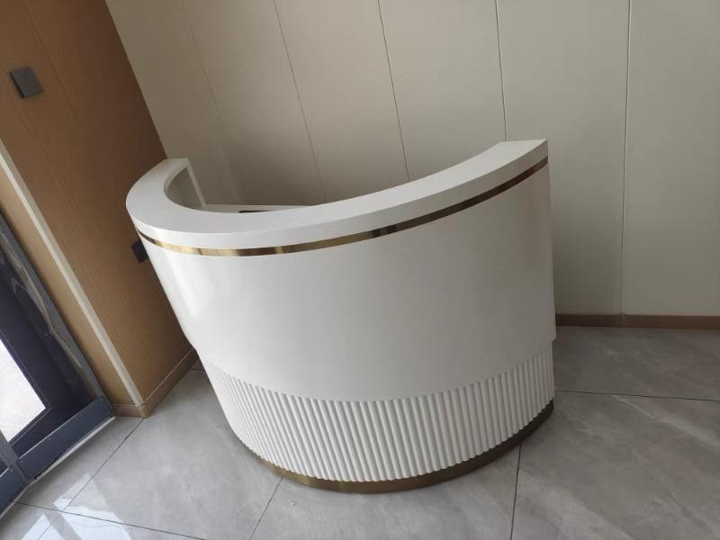 Premium Curved Reception Desks for Dental Clinics &Beauty Salons - Customer Photo From Ashley Martinez