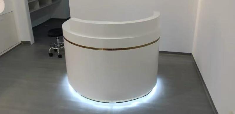 Premium Curved Reception Desks for Dental Clinics &Beauty Salons - Customer Photo From Michael Smith