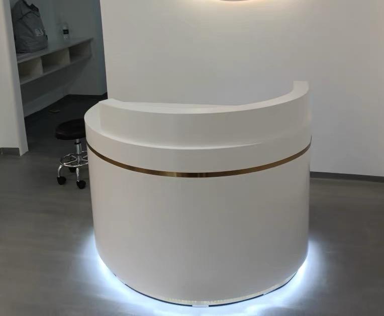 Premium Curved Reception Desks for Dental Clinics &Beauty Salons - Customer Photo From Michael Smith