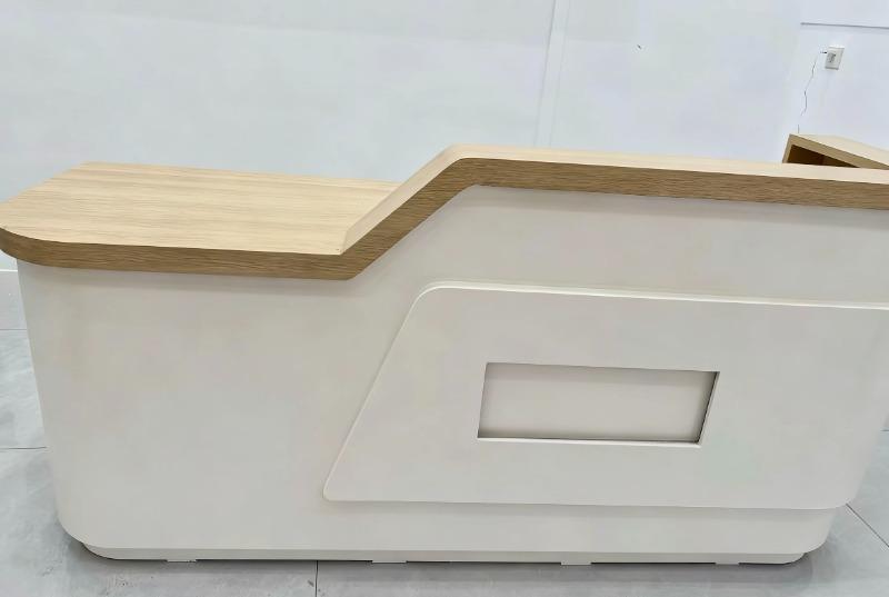 Cream Style Reception Desk – Training Center & Boutique Counter - Customer Photo From Liam Lewis