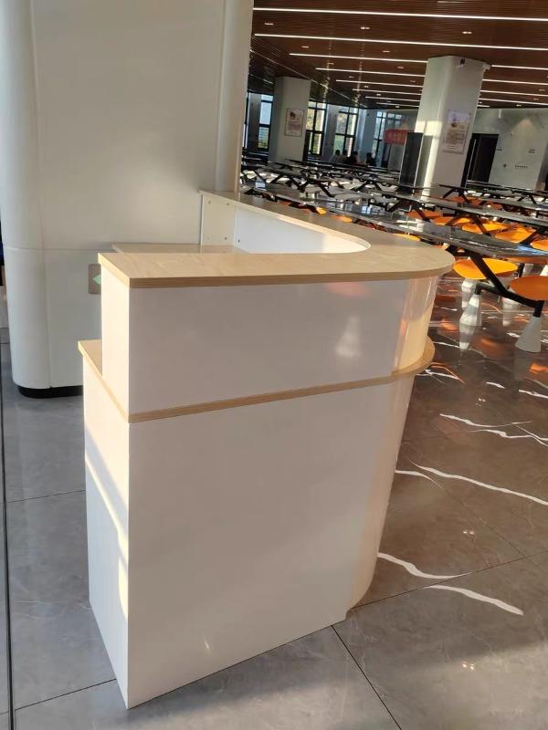 Minimalist Curved Checkout Counters for Retail Shop - Customer Photo From Alexander Turner