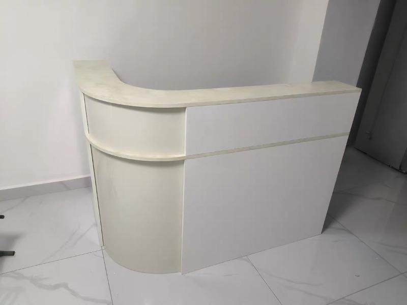 Minimalist Curved Checkout Counters for Retail Shop - Customer Photo From Emma White