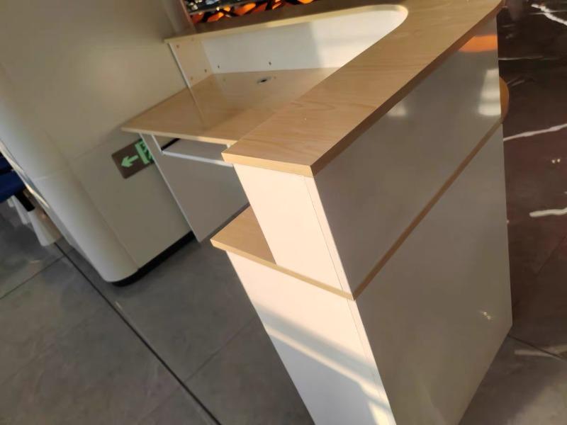 Minimalist Curved Checkout Counters for Retail Shop - Customer Photo From Alexander Turner