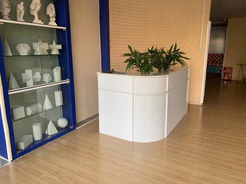 Minimalist Curved Checkout Counters for Retail Shop - Customer Photo From Jacob Scott