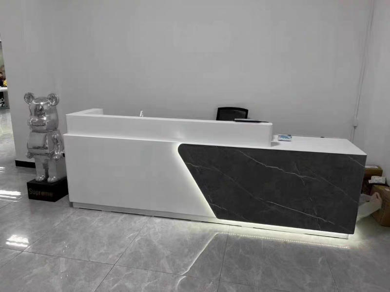 Simple Lacquer Reception Desk – Beauty & Bar - Customer Photo From Lily Johnson