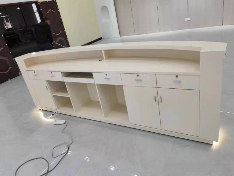 Simple Modern Round Bar Cashier Table – Maoters - Customer Photo From Ethan Parker
