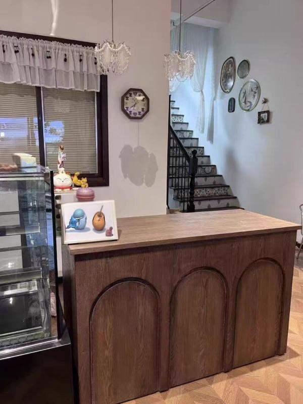 Vintage Retail Counter – Cashier Desk for Boutique, Cafe & Floral Shop - Customer Photo From Mason Rivera