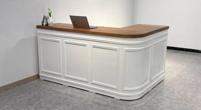 Wooden Boutique Counter – Cashier Desk - Customer Photo From Tina Monroe