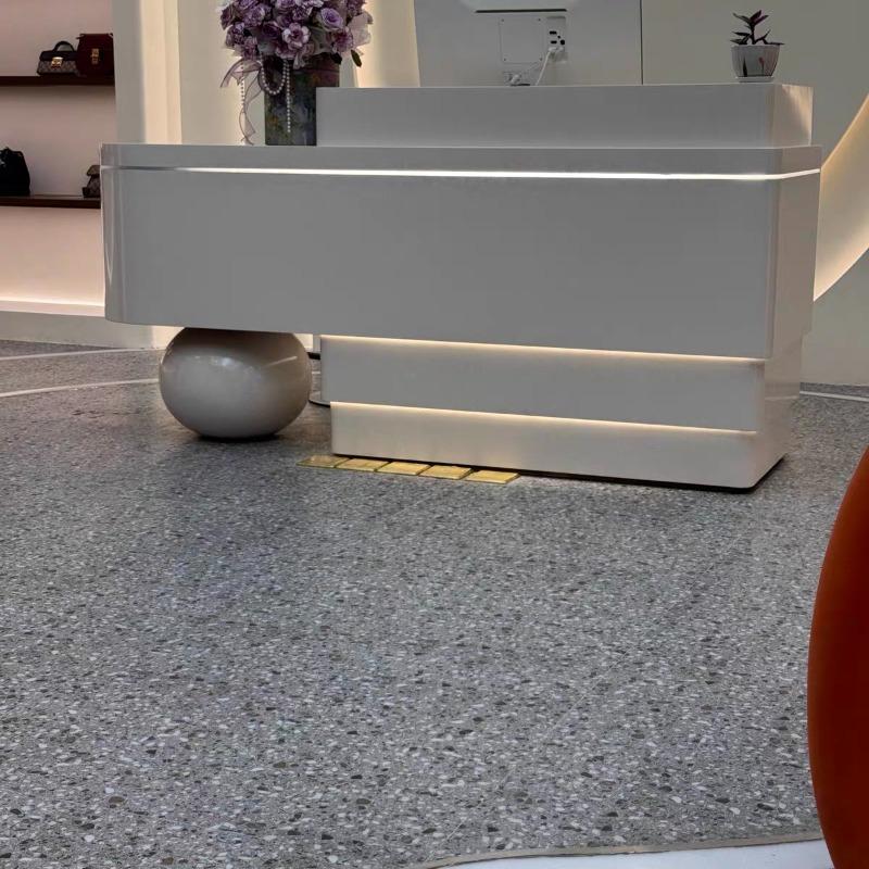Modern Lacquer Reception Desk – Hotel & Boutique Counter - Customer Photo From Michael Robinson