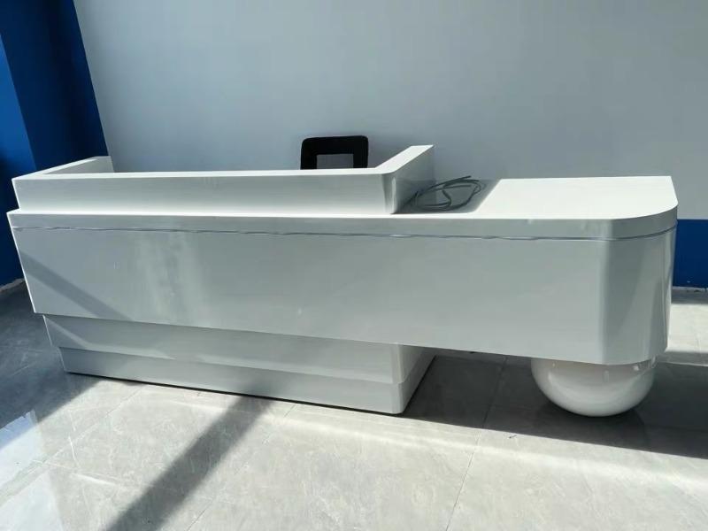 Modern Lacquer Reception Desk – Hotel & Boutique Counter - Customer Photo From Emily R.