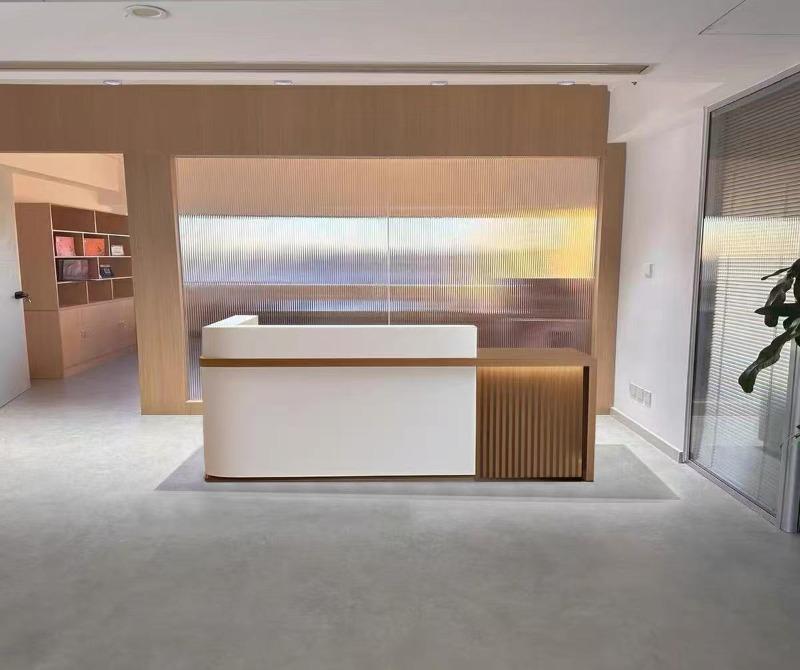 Luxury Wabi-Sabi Reception Desk – Salon & Boutique Counter - Customer Photo From Olivia H.