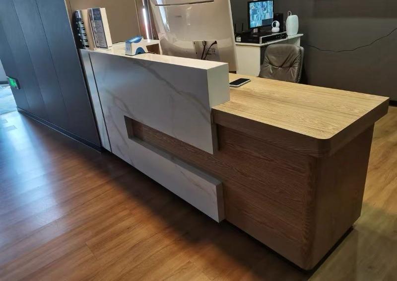 Lacquer Office Reception Desk – Hotel& Retail Counter - Customer Photo From Ava Thompson