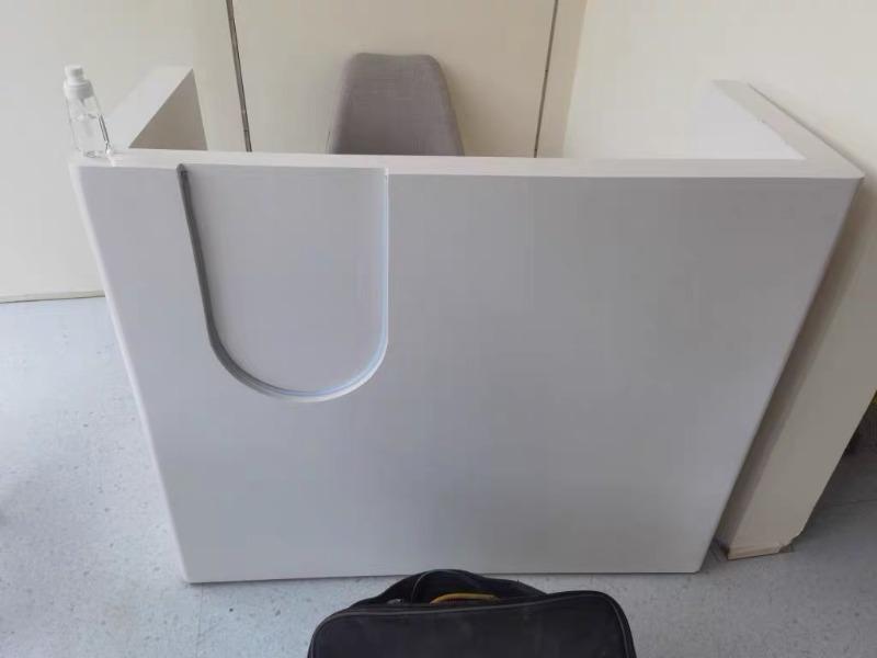 Front Desk Reception Counter for Cashier, Milk Tea & Nail Salons – Customizable Designs - Customer Photo From Ashley Cooper