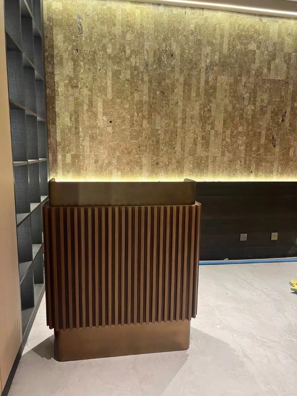 Custom Reception & Cashier Counters for Office, Restaurant & Retail - Customer Photo From Jason Miller