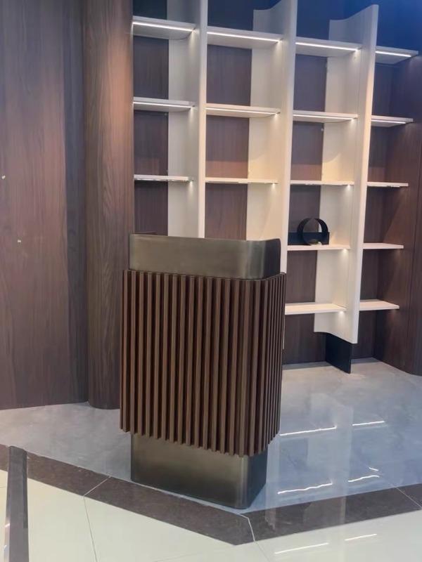 Custom Reception & Cashier Counters for Office, Restaurant & Retail - Customer Photo From Chloe Ross