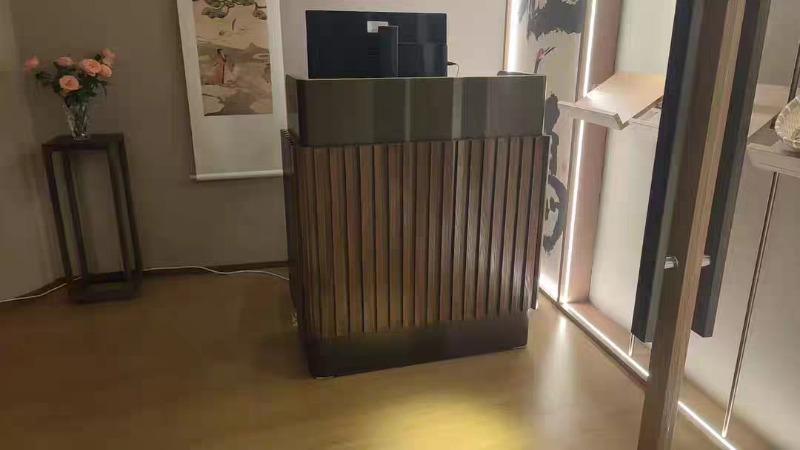 Custom Reception & Cashier Counters for Office, Restaurant & Retail - Customer Photo From Samuel Carter