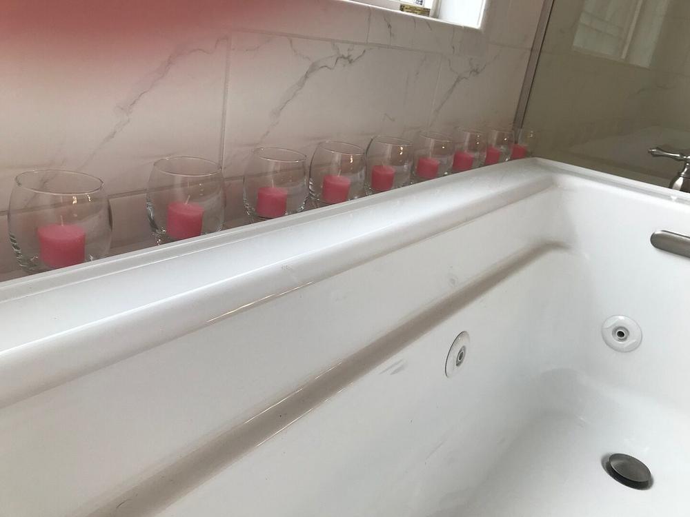 Richland Votive Candles Pink Gardenia Scented 10 Hour Set of 72 - Customer Photo From Kim