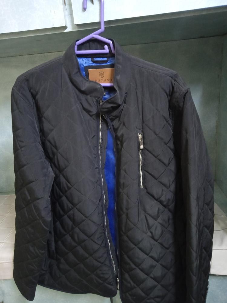 Black Quilted Padded Jacket - Brumano