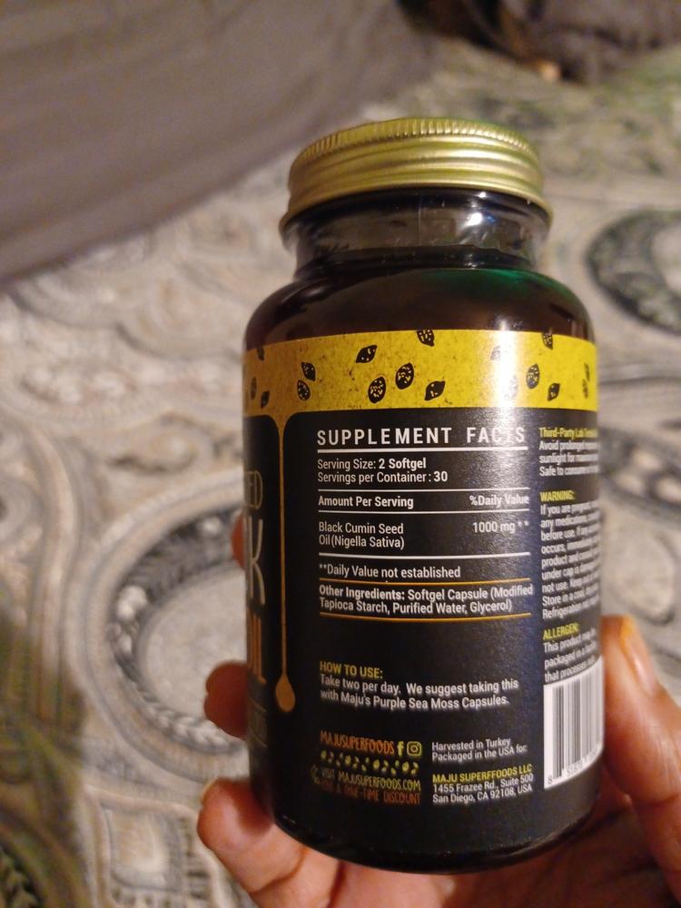Black Seed Oil Capsules (60ct) - Customer Photo From Denise Weaver