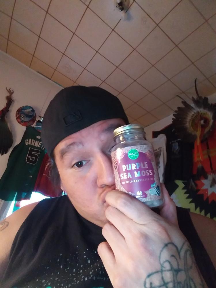 Purple Chondrus Crispus Sea Moss Capsules (60ct) - Customer Photo From Bryan Joseph