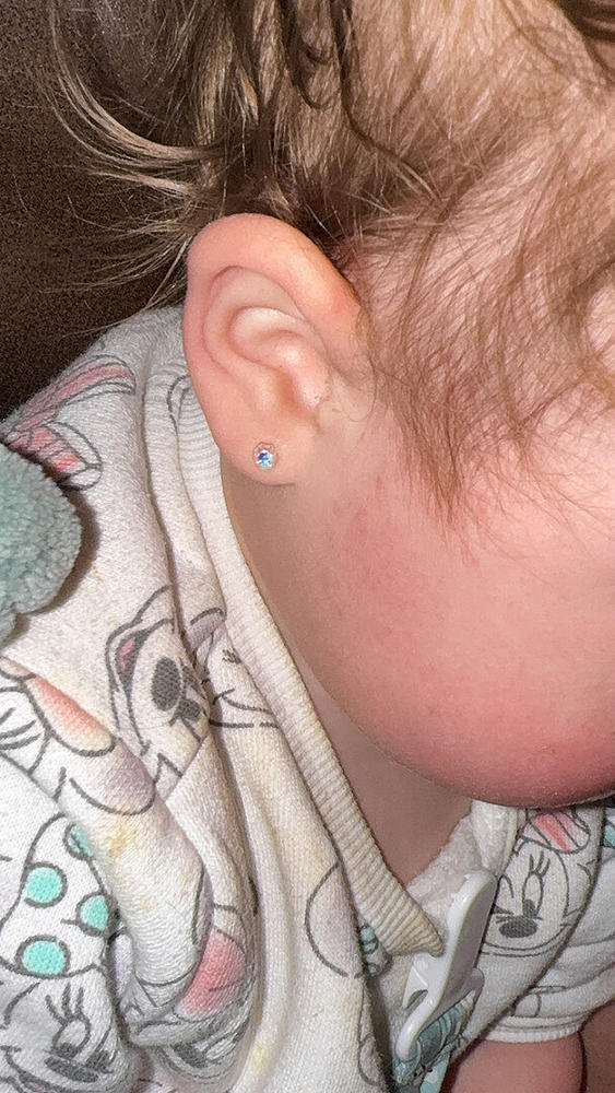 Medical Plastic 4mm Earrings - Customer Photo From Alex M.