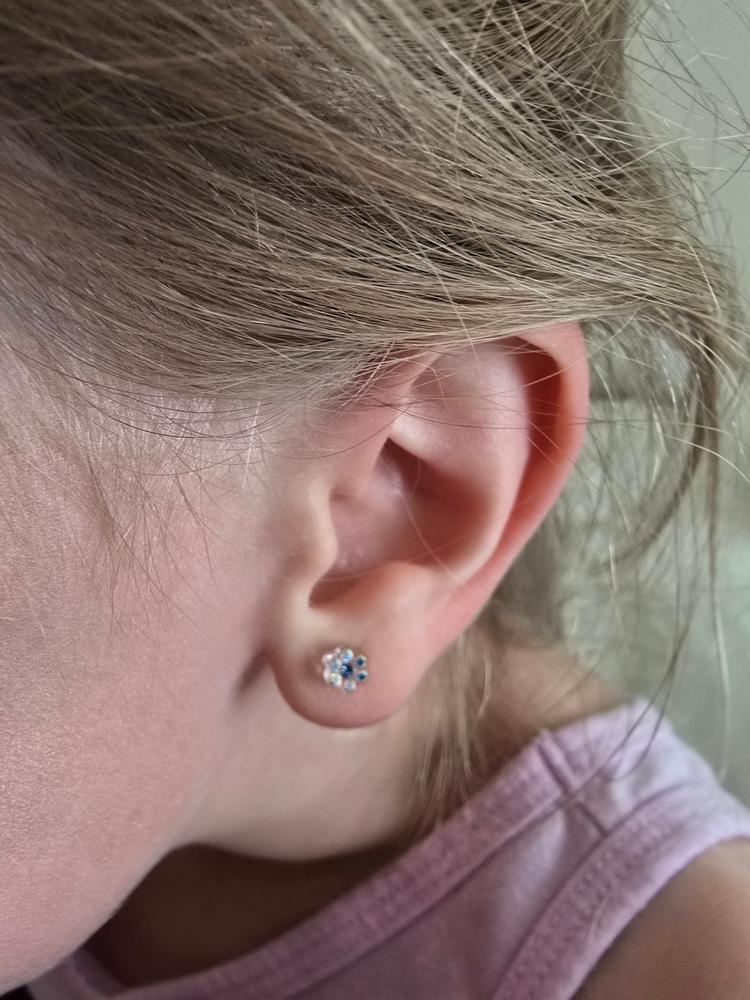 Medical Plastic 5mm Daisy Earrings - Customer Photo From Laurie