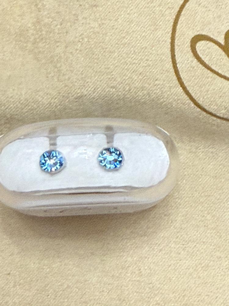 Medical Plastic 6mm Earrings - Customer Photo From M.S.