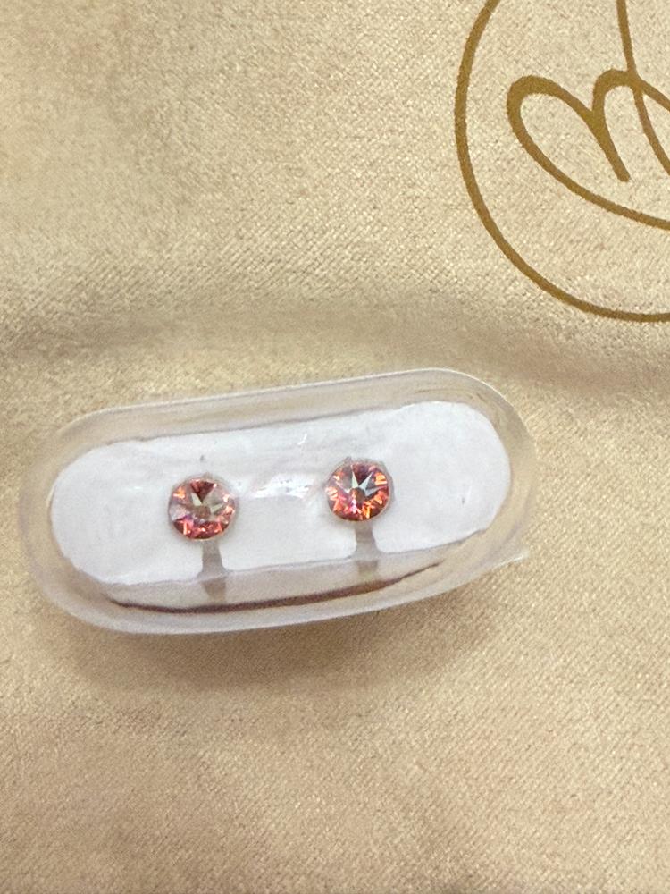 Medical Plastic 6mm Earrings - Customer Photo From M.S.